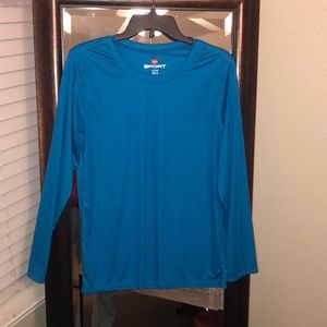 Hanes sport blue long sleeve shirt